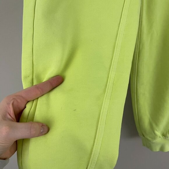 Lululemon Scuba High-Rise French Terry Joggers Neon Highlight Yellow Size 2 - Picture 6 of 8